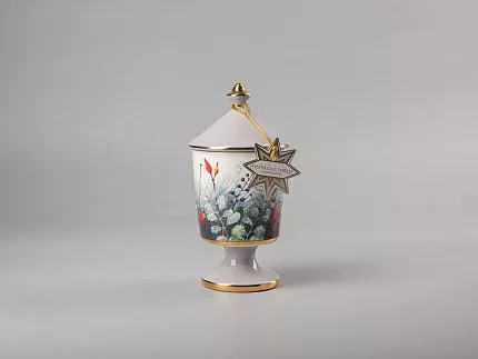 Свеча ароматическая в подарочной упаковке, форма Идиллия рисунок Календа аромат Загадочный лес арт. 81.31005.00.1