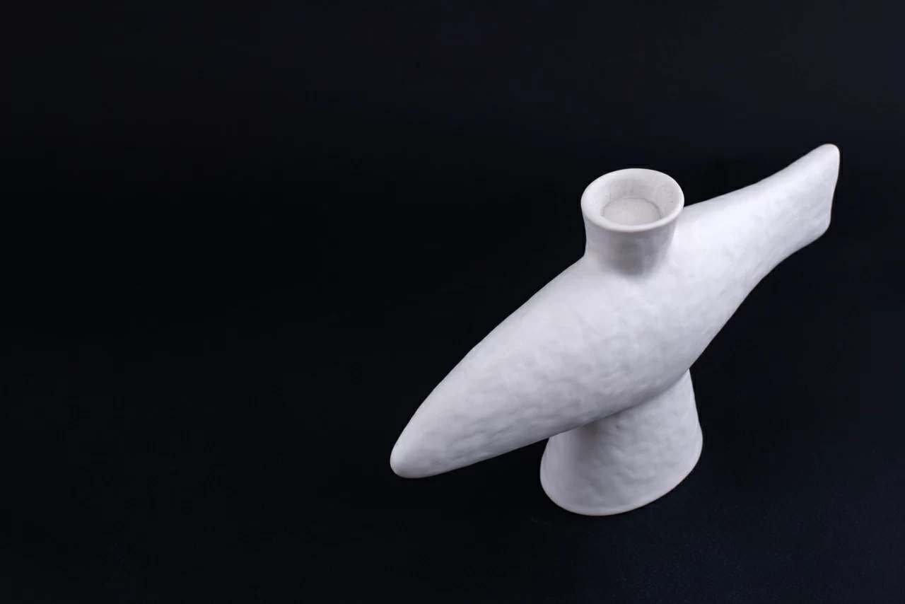 Подсвечник Рыба малый размер, Белая, арт 60.01874.00.1, 