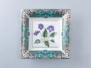Подставка для мелочей в подарочной упаковке, форма Квадратная, рисунок Фиалка надрезанная, арт 81.34214.00.1, 