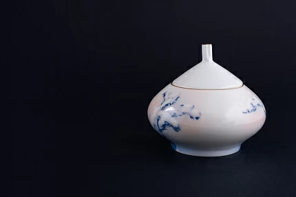 Сахарница Морозное утро на форме Купольная арт 40.03513.00.1