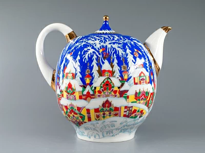 Чайник доливной Новгородский Зимняя сказка 2450 мл арт. 80.07342.00.1