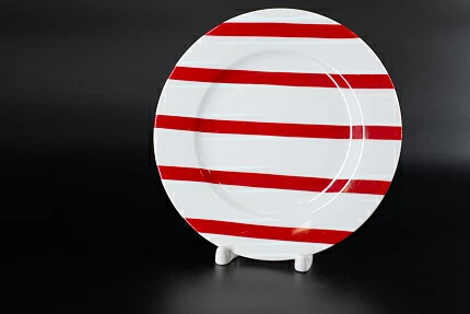 Тарелка 180 мм, Полоски 11, на форме Гладкая, арт 60.06448.00.1 Тарелка 180 мм, Полоски 11, на форме Гладкая, арт 60.06448.00.1