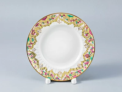 Трехпредметный комплект форма Волна, рисунок Весенние пейзажи, арт 81.17245.00.1