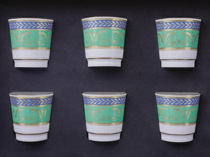 Подарочный набор стопки и икорница рис. Золотой арт. 81.30556.00.1, 