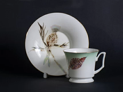 Чашка с блюдцем Татьянин день на форме Юлия, рисунок 2