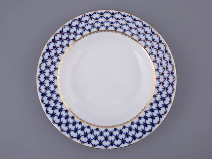 Тарелка глубокая 225 мм, форма Европейская, рисунок Кобальтовая сетка арт.80.85298.00.1