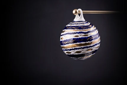 Елочная игрушка Шар, рисунок Реченька, арт 60.15219.00.1