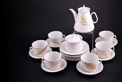 Сервиз чайный форма Молодежная, рисунок Сентябрь на 6 персон 20 предметов, арт 61.21023.00.1 Сервиз чайный форма Молодежная, рисунок Сентябрь на 6 персон 20 предметов, арт 61.21023.00.1