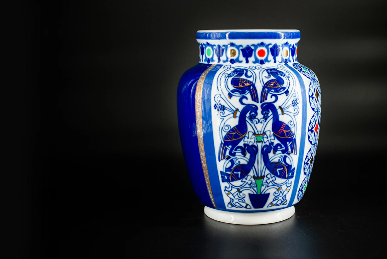 Ваза форма Китайская малый размер рисунок Русский стиль III арт. 60.10767.00.1, 