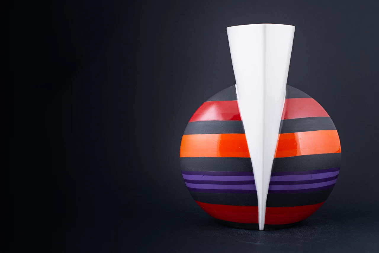 Ваза Полосатая на форме Юкатан Круг, арт 60.06682.00.1, 