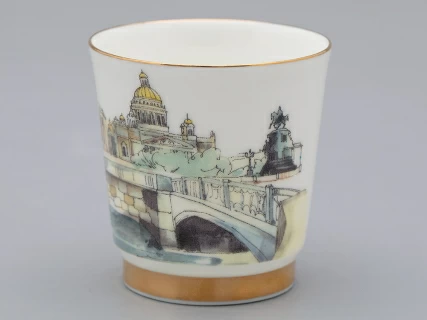 Подарочный набор стопок форма Сувенирная 1, рисунок Виды С-Петербурга арт. 81.31737.00.1, 