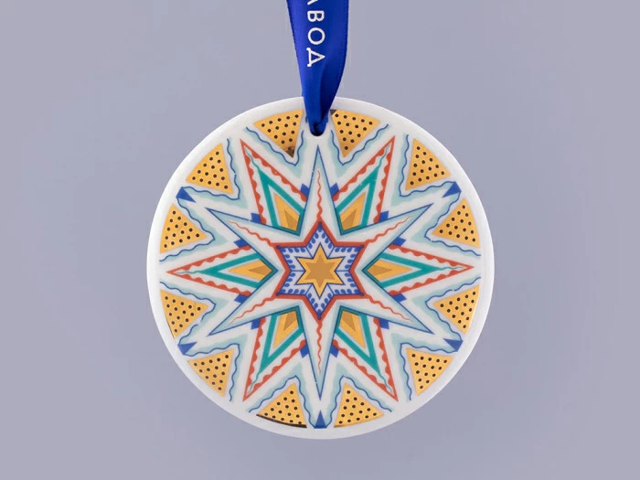 Подарочный набор Ёлочная игрушка, форма Сфера, рисунок Три стихии Змея, арт. 81.32609.00.1,  Подарочный набор Ёлочная игрушка, форма Сфера, рисунок Три стихии Змея, арт. 81.32609.00.1,