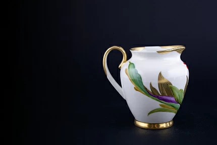 Сливочник 400 мл.,  форма Весенняя, рисунок  Маковый цветок,  арт 60.14702.00.1