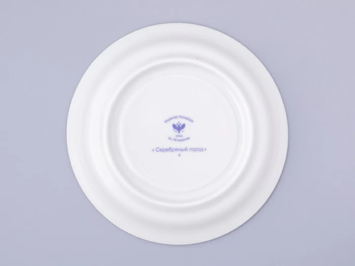 Чашка с блюдцем чайная, форма Гербовая, рисунок Серебряный город 4, арт. 81.32587.00.1, 