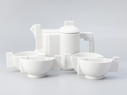 Пятипредметный чайный комплект Малевича Белый арт. 81.15759.00.1,  Пятипредметный чайный комплект Малевича Белый арт. 81.15759.00.1,