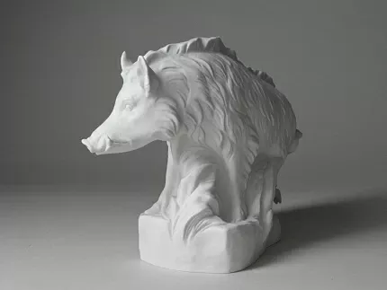 Скульптура Кабан белый арт. 82.91708.00.1