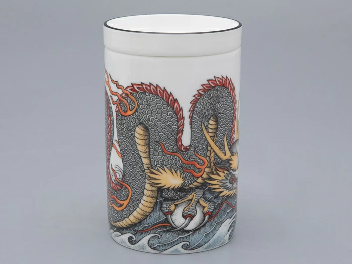 Бокал с крышкой и блюдцем в подарочной упаковке, форма top. рисунок TATTOO Dragon арт. 81.31627.00.1, 