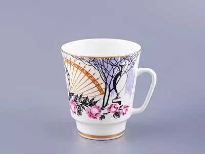 Чашка с блюдцем кофейная 160 мл форма Майская рисунок Посвящение Анне Андреевне арт. 81.10583.00.1