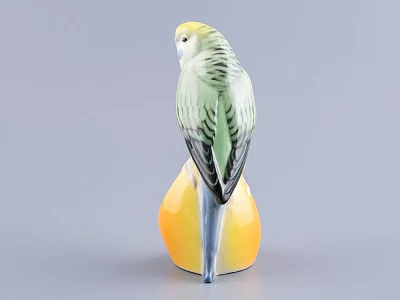 Скульптура форма Волнистый попугайчик рисунок Кеша арт. 82.77224.00.1
