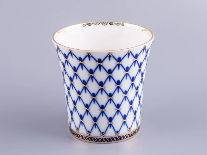 Бокал с блюдцем Ленинградский Кобальтовая сетка 360 мл арт. 81.13955.00.1, 