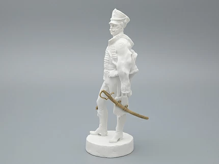 Скульптура Гусар эпохи АлександраI, в подарочной упаковке, рисунок Белый бисквит, арт 81.33423.00.1