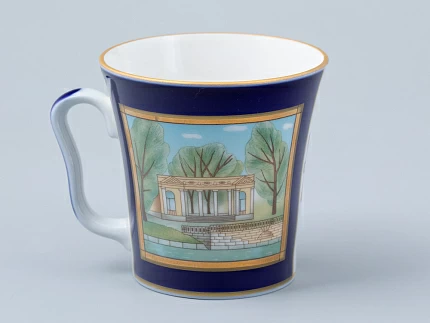 Бокал с блюдцем форма Ленинградский рисунок Порфировая ваза арт. 81.31477.00.1 Бокал с блюдцем форма Ленинградский рисунок Порфировая ваза арт. 81.31477.00.1