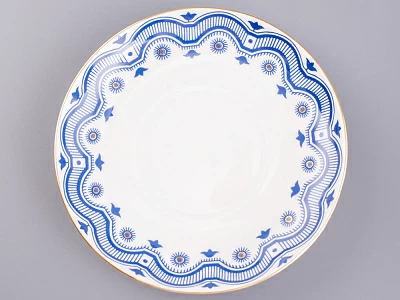 Бокал с блюдцем и с крышкой 380 мл форма Снежное утро рисунок Сувенир арт. 81.14830.00.1