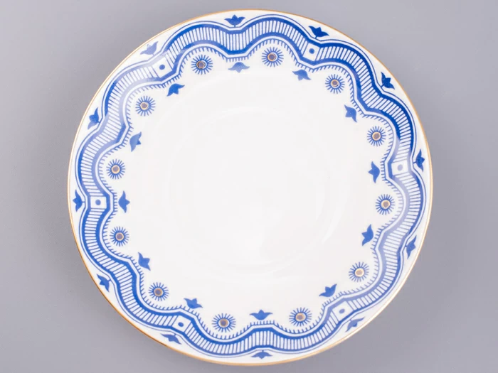 Бокал с блюдцем и с крышкой 380 мл форма Снежное утро рисунок Сувенир арт. 81.14830.00.1, 