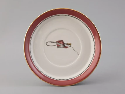 Подарочный набор чайный форма Гербовая рисунок Modes de Paris (кирпичный) арт. 81.25658.00.1, 