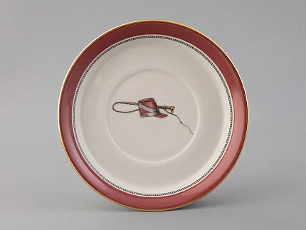 Подарочный набор чайный форма Гербовая рисунок Modes de Paris (кирпичный) арт. 81.25658.00.1