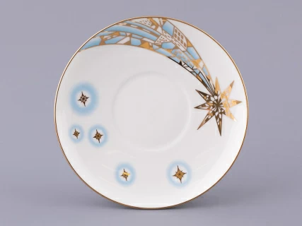 Чашка с блюдцем кофейная форма Ландыш рисунок Мечтай, арт. 81.32908.00.1, 