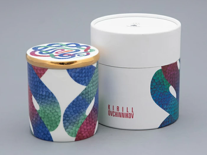 Свеча ароматическая в подарочной упаковке, форма top, рисунок Лунный змей, аромат Северное сияние, арт. 81.33150.00.1,  Свеча ароматическая в подарочной упаковке, форма top, рисунок Лунный змей, аромат Северное сияние, арт. 81.33150.00.1,