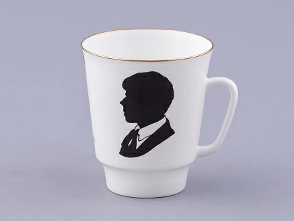 Чашка с блюдцем 165 мл форма Майская, рисунок Русские писатели Есенин, арт. 81.32604.00.1 Чашка с блюдцем 165 мл форма Майская, рисунок Русские писатели Есенин, арт. 81.32604.00.1