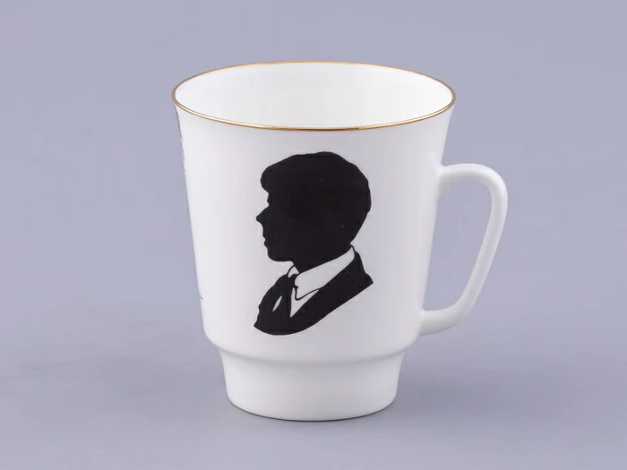 Чашка с блюдцем 165 мл форма Майская, рисунок Русские писатели Есенин, арт. 81.32604.00.1, 