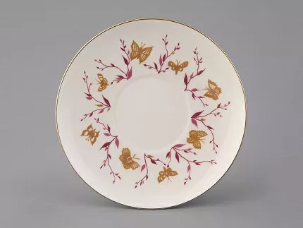 Чашка с блюдцем кофейная 165 мл форма Майская рисунок Розовые веточки арт. 81.13735.00.1