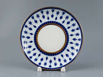 Бокал с блюдцем, форма Ленинградский, рисунок Верхне-Лебяжий мост, арт 81.27423.00.1