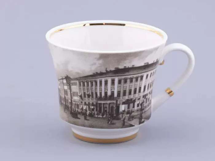 Чашка с блюдцем чайная, форма Банкетная, рисунок Великолепный Невский Дворцовая Площадь, арт. 81.32685.00.1, 