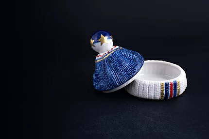 Шкатулка Детская Шапочка, рисунок Золотые звезды, арт 60.14114.00.1