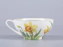 Чашка с блюдцем чайная 300 мл форма Купольная рисунок Narcissus арт. 81.29658.00.1,  Чашка с блюдцем чайная 300 мл форма Купольная рисунок Narcissus арт. 81.29658.00.1,