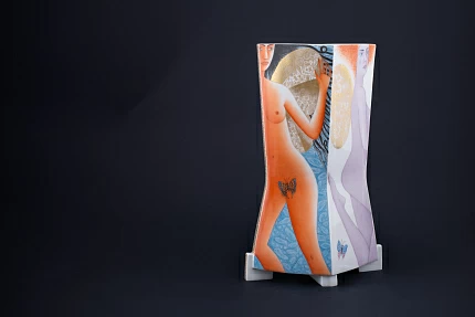 Ваза Энтомология, на форме Трапеция, арт 60.12462.00.5 Ваза Энтомология, на форме Трапеция, арт 60.12462.00.5