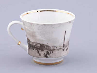 Чашка с блюдцем чайная, форма Банкетная, рисунок Великолепный Невский Дворцовая Площадь, арт. 81.32685.00.1 Чашка с блюдцем чайная, форма Банкетная, рисунок Великолепный Невский Дворцовая Площадь, арт. 81.32685.00.1