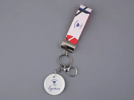 Брелок подвеска в подарочной упаковке, форма Круг, рисунок Суетон 1, арт 81.33235.00.1, 