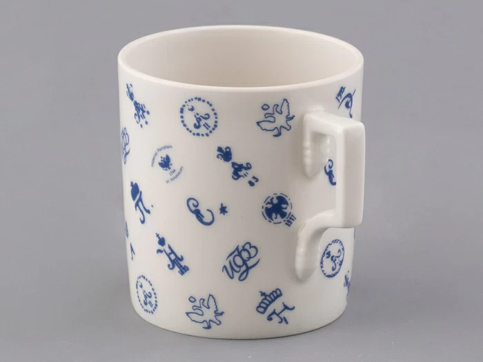 Подарочный набор Чашка с блюдцем чайная, форма Гербовая, рисунок Лого 1, арт 81.32931.00.1, 