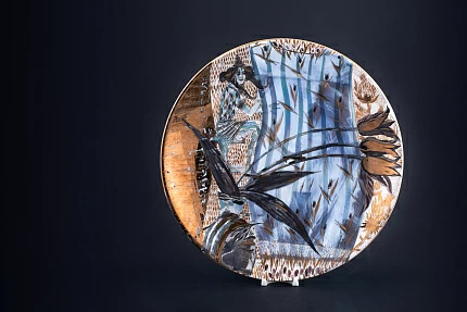 Блюдо декоративное Утро, на форме Круглая 430 мм, арт 60.13374.00.1