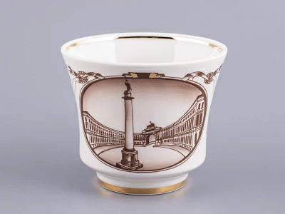 Чашка с блюдцем чайная 220 мл форма Банкетная рисунок Дворцовая площадь арт. 81.14848.00.1