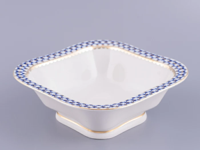 Салатник однопорционный квадратный Молодежная Кобальтовая сетка арт. 80.06934.00.1, 