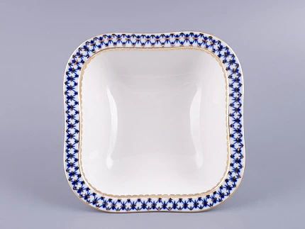 Салатник четырех порционный квадратный Молодежная Кобальтовая сетка арт. 80.06936.00.1