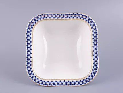 Салатник четырех порционный квадратный Молодежная Кобальтовая сетка арт. 80.06936.00.1