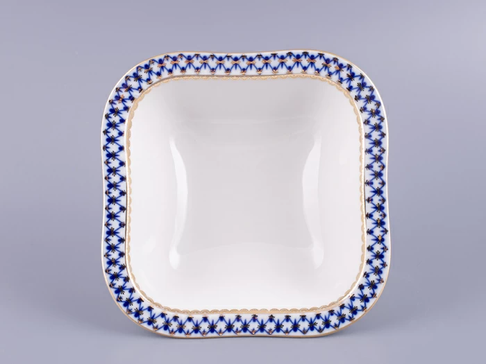 Салатник четырех порционный квадратный Молодежная Кобальтовая сетка арт. 80.06936.00.1, 