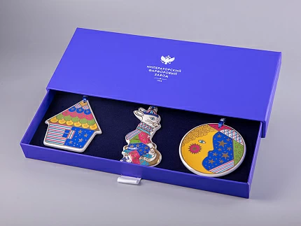 Подарочный набор Елочные игрушки Колядки 3 шт. арт. 81.30745.00.1 Подарочный набор Елочные игрушки Колядки 3 шт. арт. 81.30745.00.1